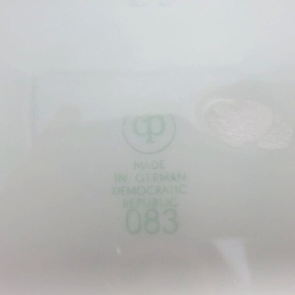 Vanity Set German Democratic Republic Floral Tray Ring Holder Heart Box Vintage - Picture 11 of 11